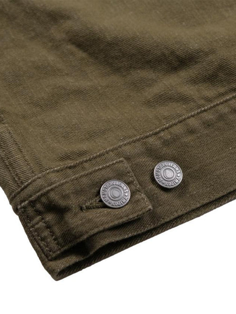 10.5oz Olive Selvedge Type II Jacket