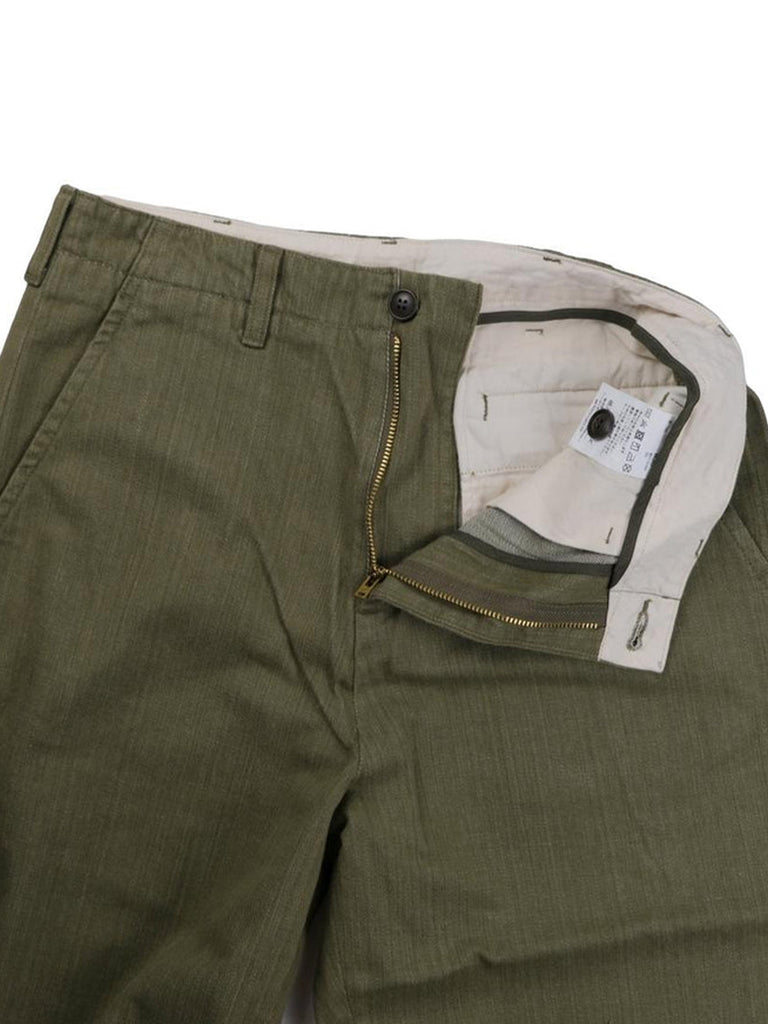 10.5oz Olive Selvedge Denim Trouser