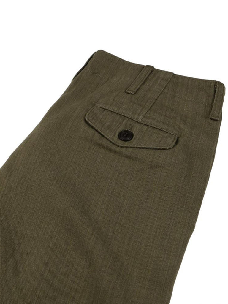 10.5oz Olive Selvedge Denim Trouser