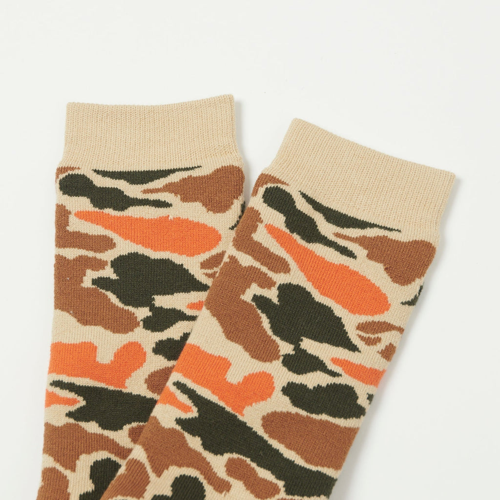 Pile Camo Crew Socks