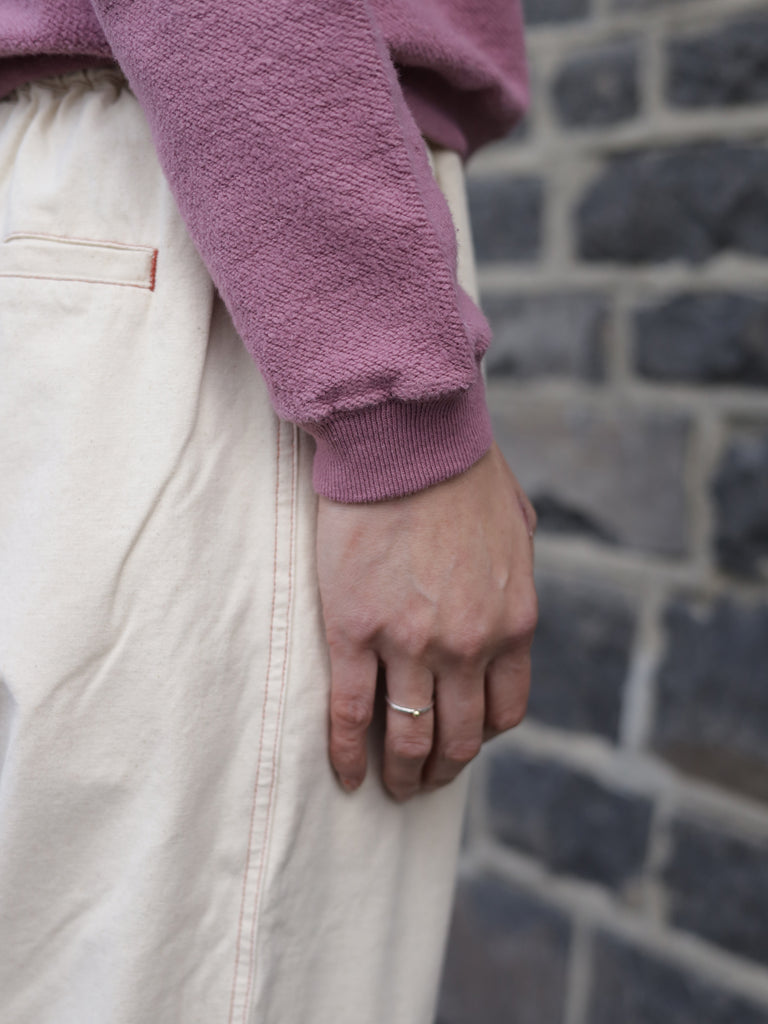 Hina Inside-Out Terry Sweatshirt - Dusky Orchid