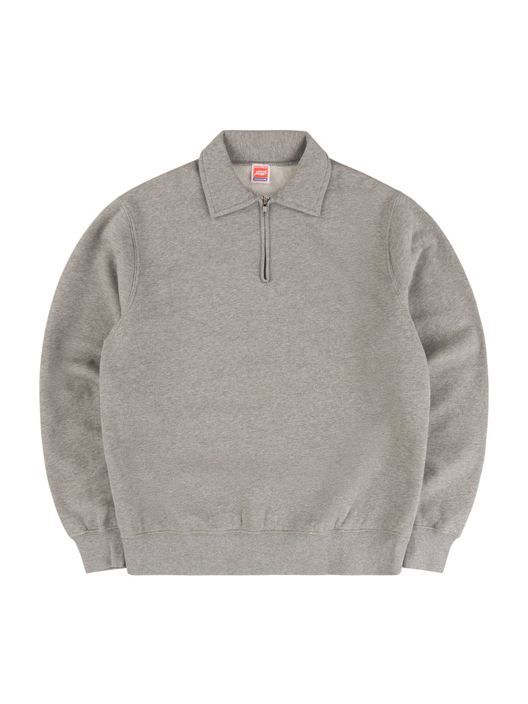 1/4 Zip Sweatshirt - Grey Marle