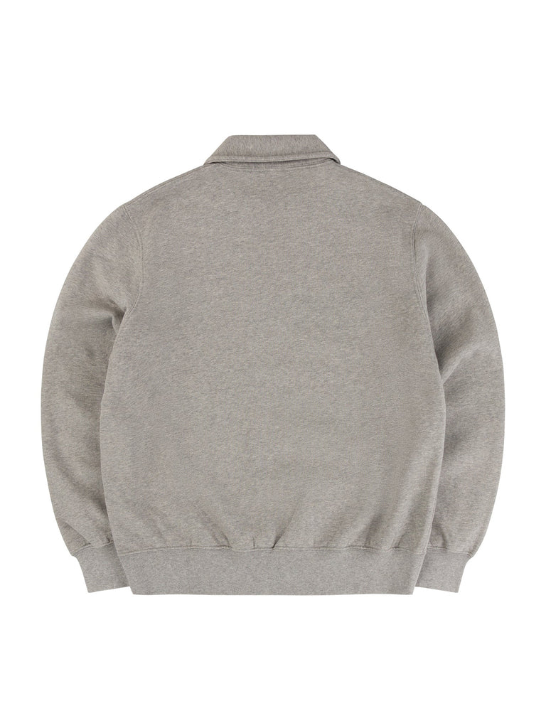 1/4 Zip Sweatshirt - Grey Marle