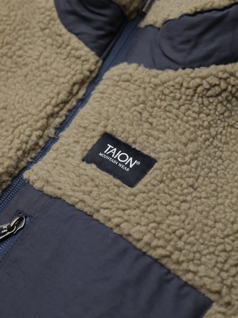 Down x BOA Reversible Jacket - D.Navy x Beige