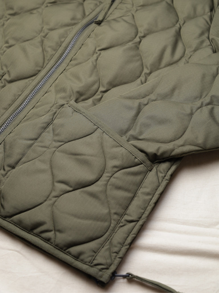 Military Down Liner Jacket - Dark Olive