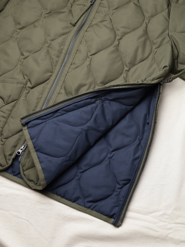 Military Down Liner Jacket - Dark Olive