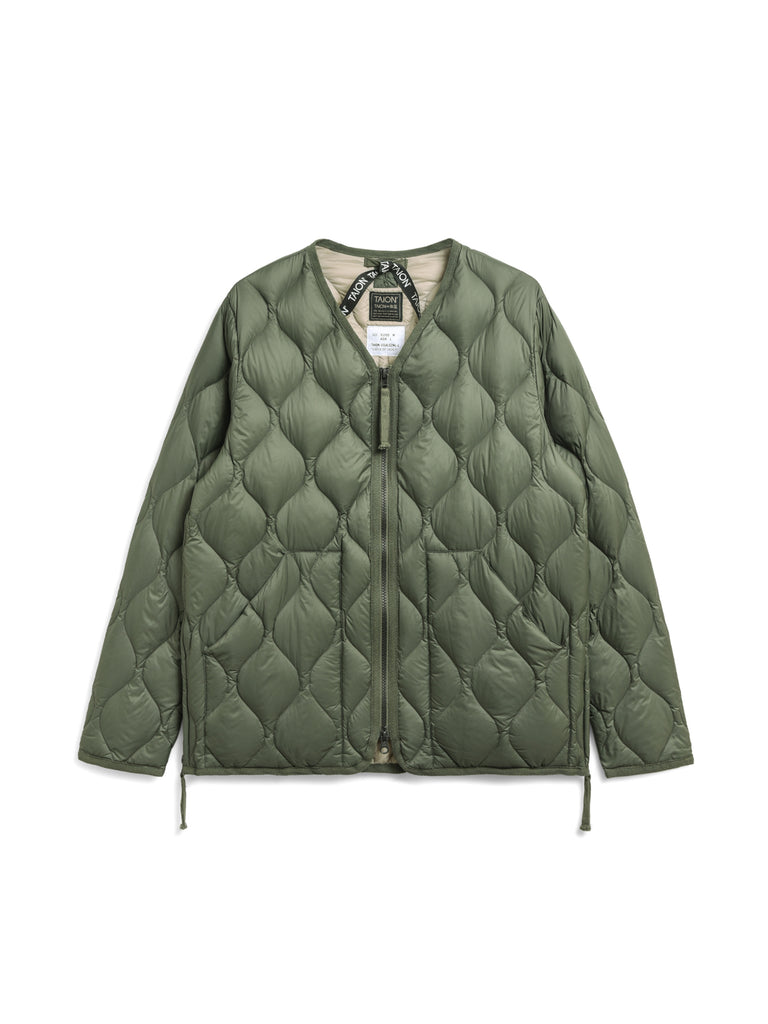 Military Down Liner Jacket - Olive (Soft Shell)