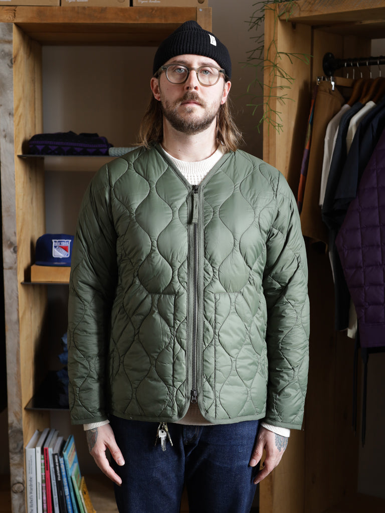 Military Down Liner Jacket - Olive (Soft Shell)