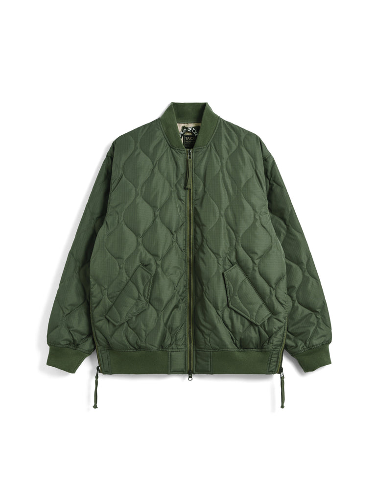 Military MA-1 Down Jacket - Olive | Indigo & Provisions