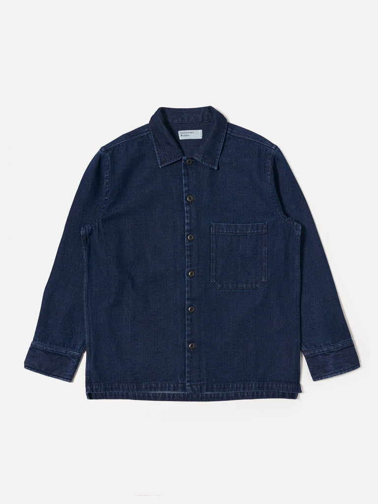 Indigo Work Denim Fatigue Shirt