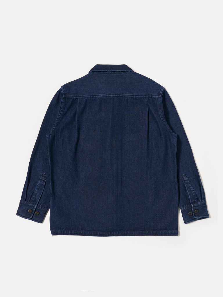 Indigo Work Denim Fatigue Shirt