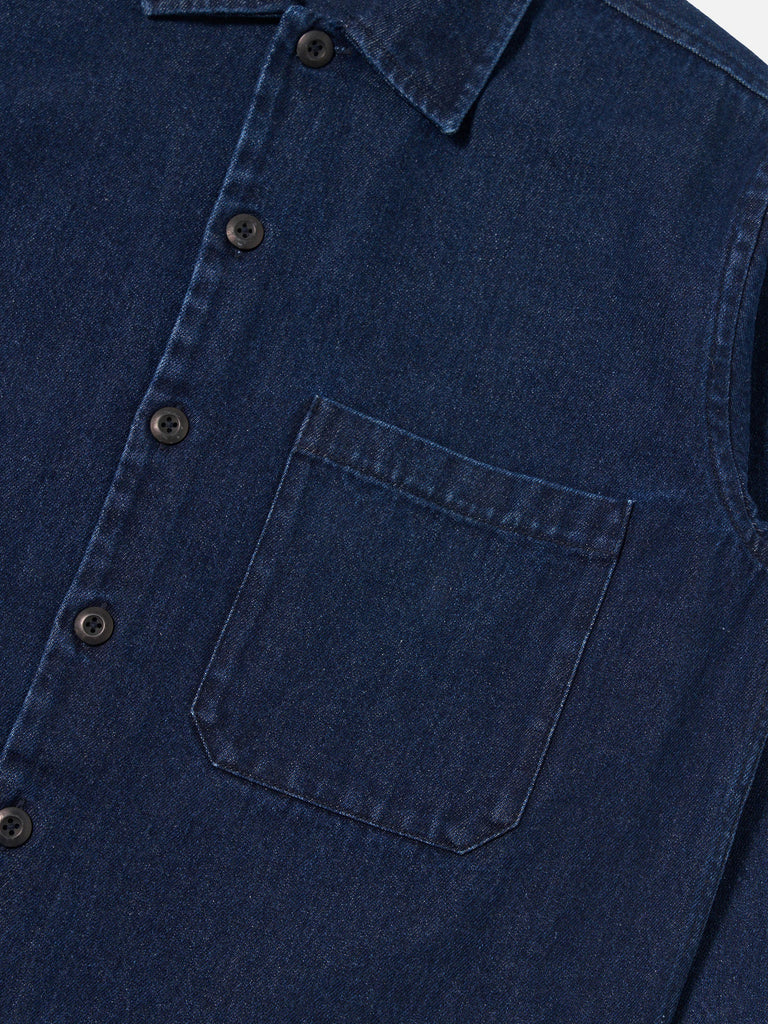Indigo Work Denim Fatigue Shirt
