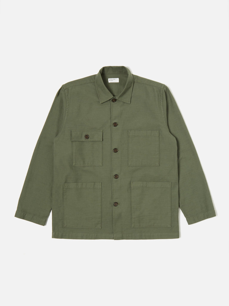 Dockside Jacket - Olive Slub Sateen