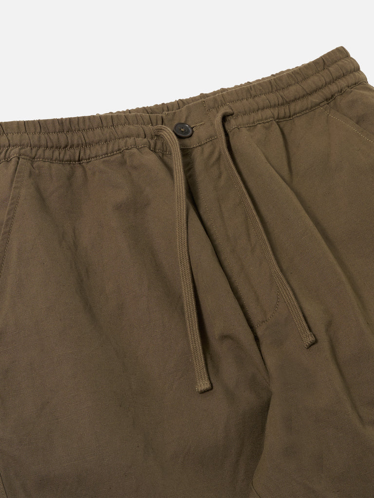 Hi Water Trouser - Khaki Linen Slub Weave
