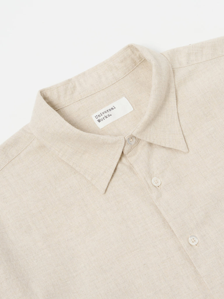 Square Pocket Shirt - Sand Flannel