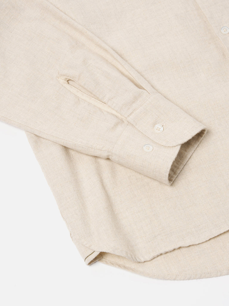 Square Pocket Shirt - Sand Flannel