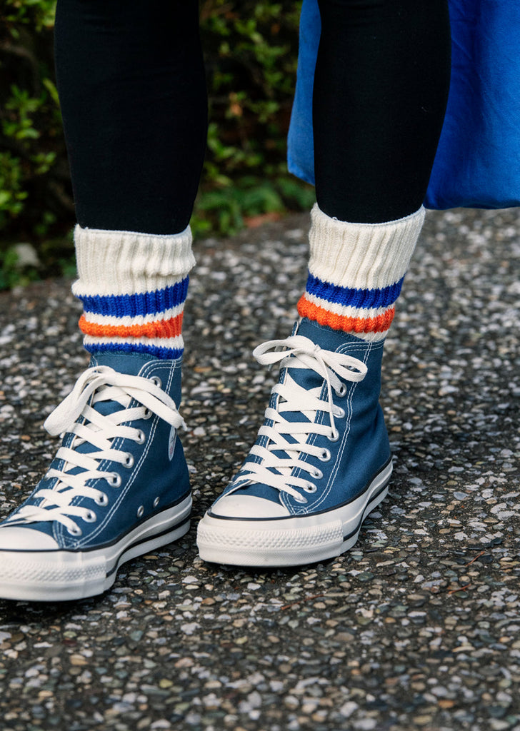 Course Rib Old School Crew Socks