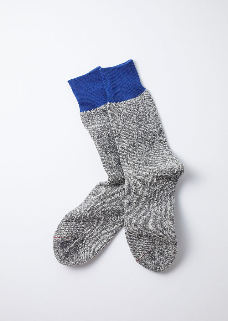 Double Face Crew Socks "Silk & Cotton"