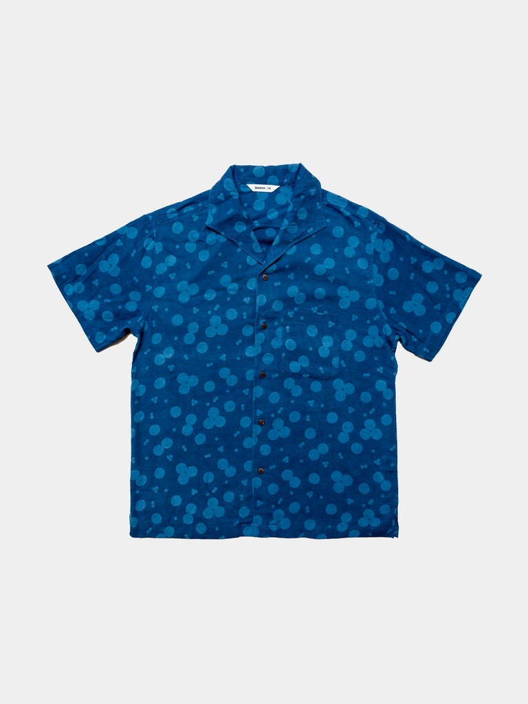 Leisure Shirt - Indigo Dot
