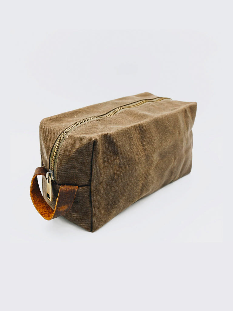 Waxed Canvas Dopp Kit