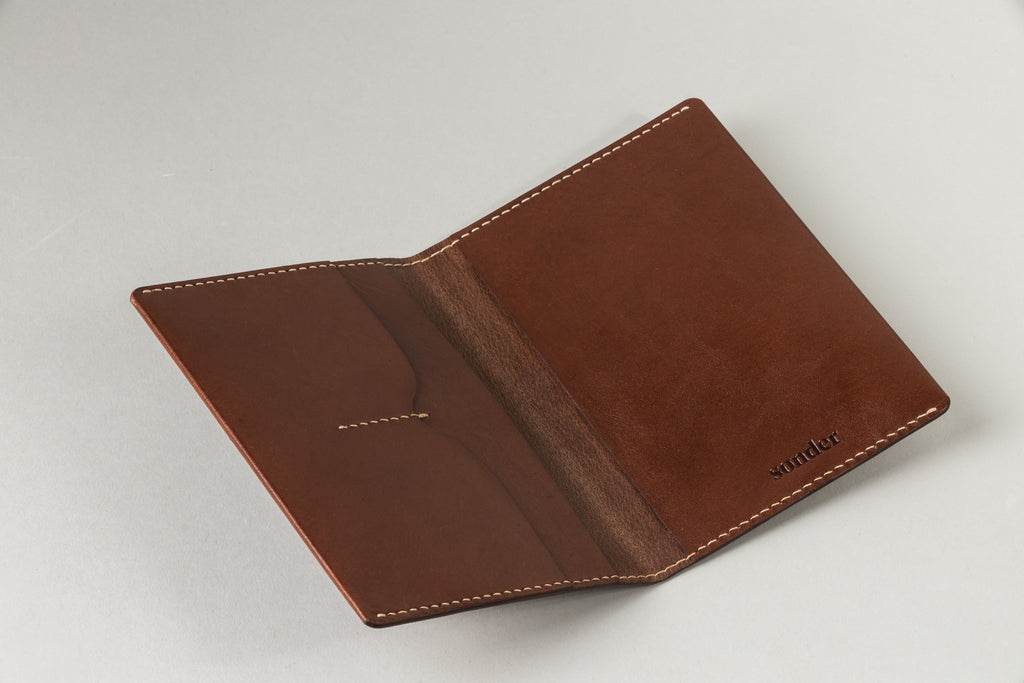 Notebook / Passport Wallet Brandy