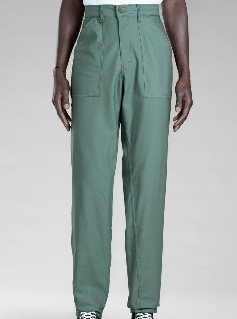 Tapered Fatigue Pant Olive Sateen